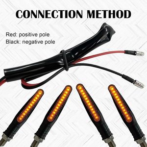 ไฟเลี้ยวรถจักรยานยนต์ 12V ไฟ LED สีเหลืองอำพันแบบสากลสำหรับรถจักรยานยนต์ อุปกรณ์ตกแต่งรถจักรยานยนต์ - Product Image 4