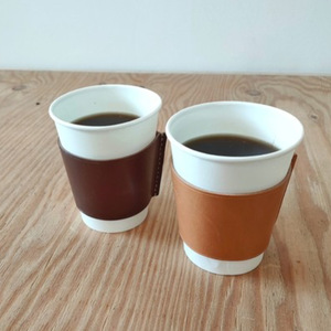 Funda creativa de cuero para tazas, protector de tazas de café/té resistente al calor y anti-quemaduras, taza moderna minimalista para té con leche - Product Image 1