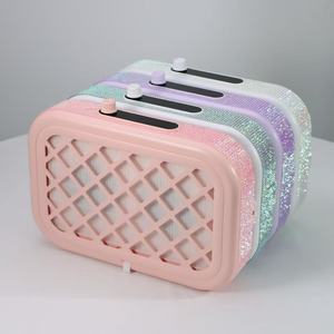 Colector de Polvo de Uñas de Lujo con Diamantes de Imitación, 30W, Succión Turbo, Recargable, Ventilador de Manicura 6000 RPM, Aspiradora Rosa Brillante, Equipo de Salón - Product Image 5