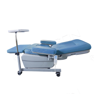 Chaise de prélèvement de sang électrique de <span class=keywords><strong>confort</strong></span> <span class=keywords><strong>médical</strong></span> de chaise de sang d'hôpital avec des accoudoirs et des repose-pieds - Product Image 4