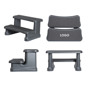 TSPK Tabouret carré anti-dérapant en plastique pour <span class=keywords><strong>spa</strong></span>, pour bain à remous extérieur, antidérapant, au design moderne européen, accessoires pour hôtels - Product Image 2