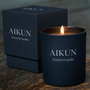 Vela Aromática AIKUN de Alta Fragancia con Logotipo Personalizado, Aroma a Madera de Sándalo, para Dormitorio, Estudio, Yoga, Oficina - Product Image 4