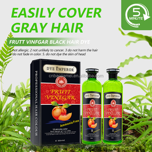 Colorante imperatore fabbrica all'ingrosso estratto di frutta naturale colorante <span class=keywords><strong>per</strong></span> <span class=keywords><strong>capelli</strong></span> copre rapidamente i <span class=keywords><strong>capelli</strong></span> grigi senza macchiare la pelle 500ml * 2 - Product Image 1