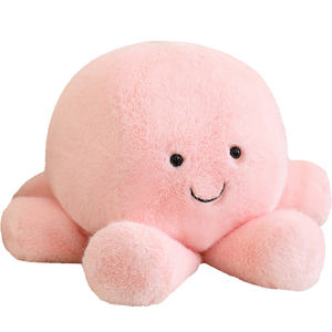 Peluche <span class=keywords><strong>de</strong></span> <span class=keywords><strong>Pulpo</strong></span> Tejido, Almohada Suave <span class=keywords><strong>de</strong></span> Gatito, Juguete <span class=keywords><strong>de</strong></span> Peluche Súper Suave, Relleno <span class=keywords><strong>de</strong></span> Algodón PP, Bordado, <span class=keywords><strong>para</strong></span> Cumpleaños - Product Image 1