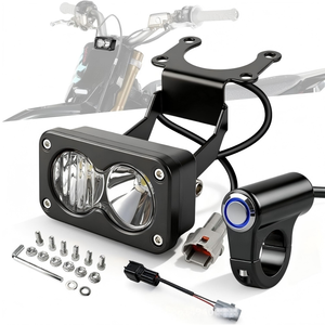 Projecteur <span class=keywords><strong>LED</strong></span> super lumineux 20W, carré, étanche, avec interrupteur, universel pour <span class=keywords><strong>moto</strong></span>/vélo/VTT - Product Image 1