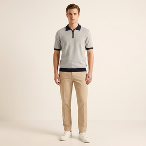 Maglione Polo da Uomo in Cotone a Maniche Corte, Maglieria Maschile, Maglione in Maglia di Cotone per Uomo - Product Image 5