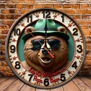 Round Wooden Wall <b>Clock</b> 25cm Quiet Quartz Movement Home Decor <b>Bedroom</b> Study Hanging <b>Clock</b> - Product Image 4