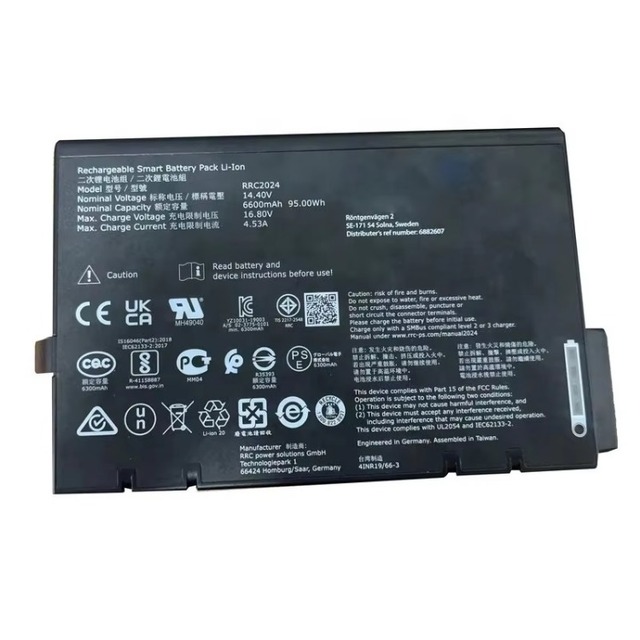 Maquet RRC2024 Battery 6882607 SERVO-AIR Ventilator Datasheet for System Version 2.1 Lithium Ion Pack Gamma SERVO