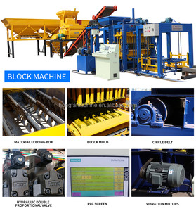 Sản lượng cao hoàn toàn tự động bê tông rỗng/paver/curbstone/khối rắn Máy làm Ligne De sản xuất de blocs En béton - Product Image 4