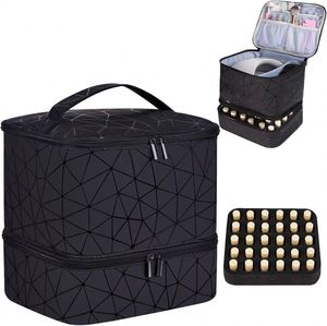 Free Sample Custom Double Layer <b>Nail</b> <b>Polish</b> Packaging Bags Hold 48 Bottles <b>Nail</b> <b>Polish</b> <b>Storage</b> Bag Cosmetics <b>Storage</b> Bags - Product Image 1