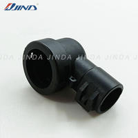Conector Automotriz JINDA 965783-1 PA66+GF 4P, Abrazadera para Tubo Corrugado, Funda Impermeable Gris para Cableado Automotriz