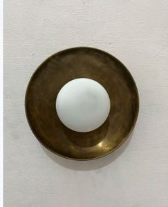Brass Gold <b>Globe</b> <b>Rotating</b> Antique Carved Engraved Vanity Fixture for Bedroom and Office Decor - Product Image 2