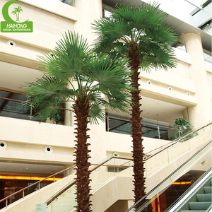 Décoration de parc d'attractions, palmier artificiel de Washington, plantes artificielles tropicales d'extérieur - Product Image 4