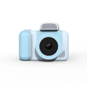 Câmera fotográfica Para Crianças 28mp HD Selfie Toy Camera Azul Presentes De Aniversário Mini Digital 1080p Projeção De Câmera De Vídeo