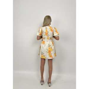 เดรสทรงเอพิมพ์ลายดอกไม้ คอวี เอวธรรมชาติ ผ้าทอ ระบายอากาศได้ดี สวมใส่สบายๆ ในชีวิตประจำวัน - Product Image 2