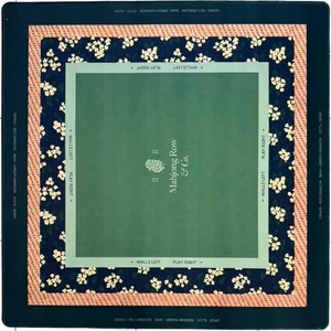 07 Tapete de Mahjong Americano con Estampado de Palmeras Tropicales, Isla Verde y Rosa, de Microfibra, Plegable, Portátil y Resistente al Agua - Product Image 4