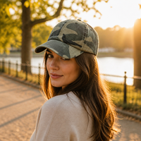 Casquette de baseball vintage en coton lavé, motif camouflage Dobby, respirante, imperméable, style Dad Hat, avec boucle métallique réglable, pour activités sportives en extérieur