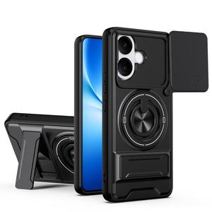 Funda Magnética Multifuncional Antigolpes con Ventana Deslizante para Lente <span class=keywords><strong>de</strong></span> Cámara para <span class=keywords><strong>vivo</strong></span> V60 Lite 4G / 5G, Gran Venta - Product Image 1