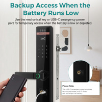 Cerradura Inteligente con Huella Dactilar para Puerta de Aluminio/Madera SJJ, Teclado Táctil con App Tuya, Código para Tarjeta RFID, Entrada sin Llave, Hotel en la Nube