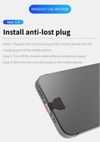 Protection anti-poussière USB-C en gros – Cache anti-poussière Type C, bouchons anti-poussière USB-C, protections anti-perte pour ports de charge pour iPhone