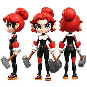 Action Figure Articolate in PVC Personalizzate OEM, Stampa 3D di Personaggi Militari e Anime, Statuette di Ragazze dei Fumetti - Product Image 4