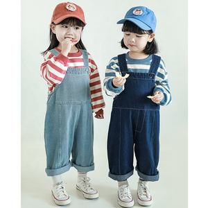 Salopette en Jean pour enfants, vente en gros, automne <span class=keywords><strong>2022</strong></span>, combinaisons en Jean pour bébés, salopette tendance pour filles - Product Image 4