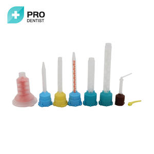 50 pièces de qualité dentaire dentaire 76mm embouts de mélange d'impression bleu/blanc - Product Image 2