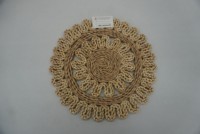 Set de table bohème en herbe naturelle, tissé à la main, 38 cm, résistant à la chaleur, antidérapant, écologique, durable, pour restaurant et maison