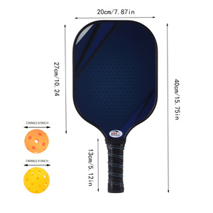 Ensemble de raquettes de pickleball avec balles et sac de transport, poignée antidérapante, équipement de sport en plein air - Product Image 4