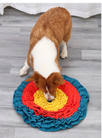 Tapis de renifflement pour animaux de compagnie en polyester solide, personnalisé par le fabricant, mignon, moderne, de luxe, pour dissimuler la nourriture, jouet éducatif pour chien à alimentation lente