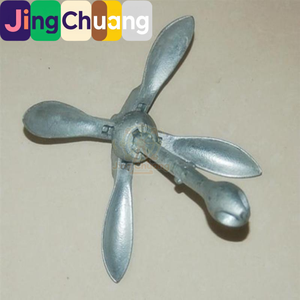 Ancre de bateau en plastique de 2,5 kg avec tige pour bateaux gonflables, radeaux en caoutchouc, pêche et kayak - Product Image 1