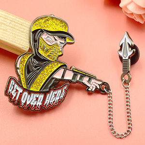 Fabricación de insignias metálicas sin mínimo de pedido, chapadas en oro rosa, con purpurina, de anime y dibujos animados, personalizadas, de esmalte blando y duro, estilo antiguo, imitación, moderno. - Product Image 5