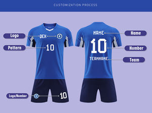 Maglie e Pantaloncini da Calcio Unisex Personalizzabili con Logo sul Retro, 100% Poliestere, Asciugatura Rapida, Traspiranti e Anti-Sudore - Product Image 3