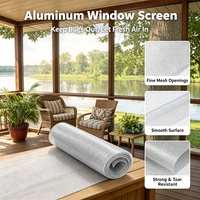 Moustiquaire de porte et fenêtre en aluminium pour protection contre les insectes et les mouches, avec ventilation, pour usage résidentiel et commercial