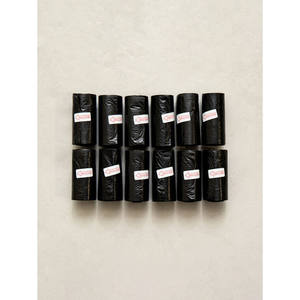 Erogatore di rifiuti per gatti monouso in plastica nera a 12 rotoli eco-friendly per cani con coulisse per uso esterno - Product Image 1