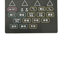 Détecteur de défauts par ultrasons, clavier à membrane, instrument de contrôle industriel pour essais non destructifs, panneau de commande, interrupteur personnalisé noir 1,0 mm