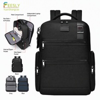 Sac à dos pour ordinateur portable en nylon balistique, 15,6 pouces, sac de voyage d'affaires, sac à dos imperméable pour hommes, sac à dos de bureau, sac à dos scolaire, pochette