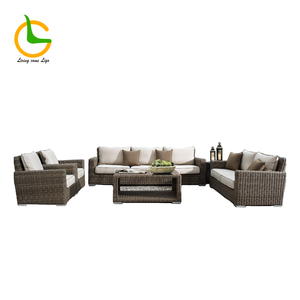 Hiện đại hiện đại Modular mây <span class=keywords><strong>sofa</strong></span> Set bền Patio sang trọng Đồ nội thất cho khách sạn ngoài trời Vườn công viên phòng khách xách tay - Product Image 6