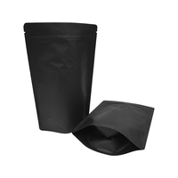 Sac de café en gros d'approvisionnement d'usine avec pochette debout avec valve sacs d'emballage en plastique de feuille d'aluminium zip-lock