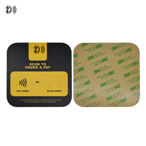 Tag Menu RFID Touchless con Codice QR per Ristorante Stampato 13.56MHz in PVC <span class=keywords><strong>da</strong></span> Tavolo - Product Image 4