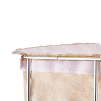 Panier en toile pour meuble de cuisine, panier à pain en fil métallique monté sur la Base, fermeture douce