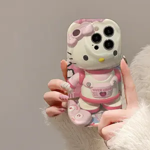 Super Kitty Cat iPhone 14 funda 12pro adecuado para iphone13promax Anime 3Dsilicon funda para teléfono móvil 11/xsamx hembra