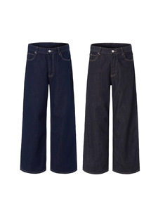 Jeans 12 oz Original Cow Dark Blue 2023M pour hommes et femmes, coupe droite, Cleanfit, pantalon long, denim selvedge, jeans selvedge pour hommes - Product Image 3