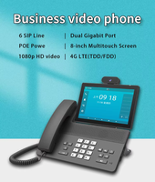 Enregistrement des appels PSTN fixe 8M caméra DTMF FSK identification de l'appelant Contact rapide appels HD 6 lignes SIP POE IP PSTN 4G téléphones