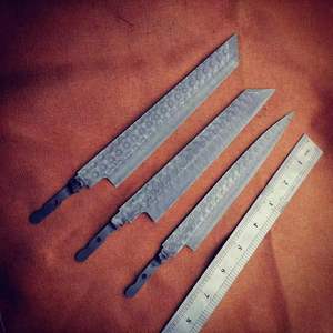 LHYDM3 Custom Kengata coltello a lama bianca fai da te Sakimaru Blank cucina lame giapponesi Fugubiki damasco acciaio - Product Image 5