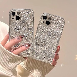 Coque de téléphone en TPU scintillante avec anneau métallique de luxe léger pour <span class=keywords><strong>iPhone</strong></span> 16 <span class=keywords><strong>Pro</strong></span> Max, vente en gros d'usine - Product Image 3