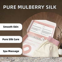 Sarung Tangan Mandi Eksfoliasi Bentuk Bunga dari Sutra Mentah Mulberry Spa Body Cocoon NHD Custom 100% Murni