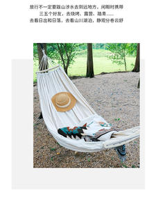 सबसे अच्छा विकल्प उत्पाद हल्के डबल हैममॉक पोर्टेबल कपास नायलॉन कैनवास और सफेद में गर्म बिक्री - Product Image 6