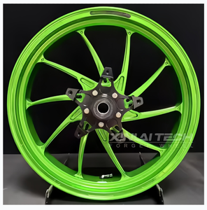 ล้อรถมอเตอร์ไซค์ XINLAI สีเขียวนีออนแบบกำหนดเอง ขอบ 17 นิ้ว สำหรับ Kawasaki Ninja H2 - Product Image 1