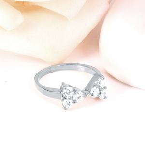 แหวนเพชรทองคำขาว แหวนแต่งงานทองคำ แหวนเครื่องประดับ แหวนสวยงามสำหรับผู้หญิง ประเภทเครื่องประดับ - Product Image 6